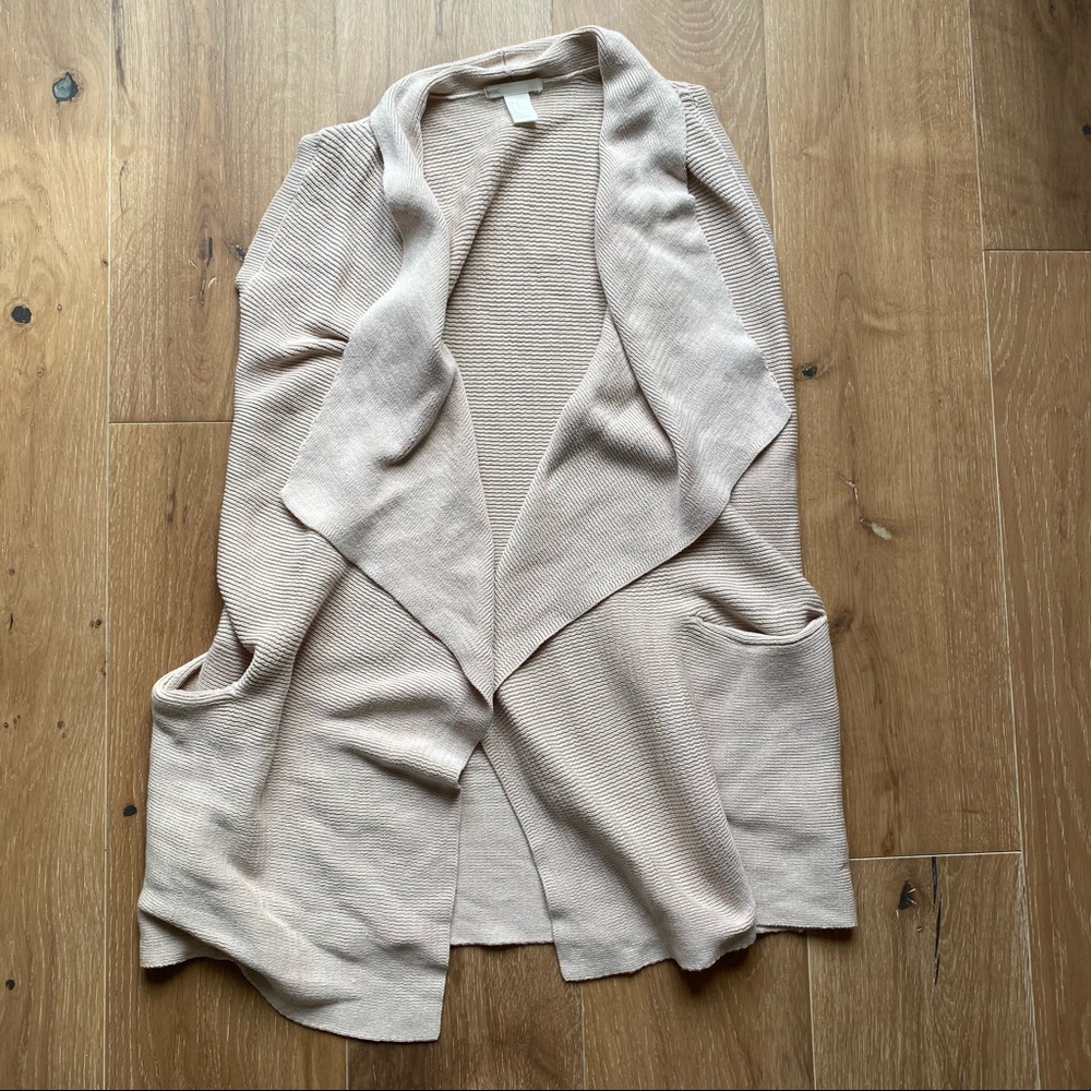 H&M Light Pink Sleeveless Cardigan Size XS